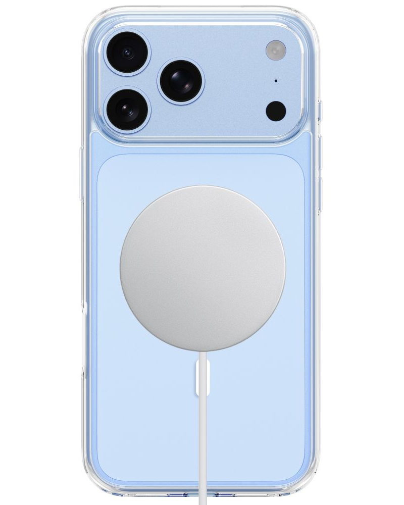 MagSafe pouzdro pro Apple iPhone 18 Pro / 17 Pro, Tech-Protect, Flexair Hybrid s ochranným sklem, průhledné