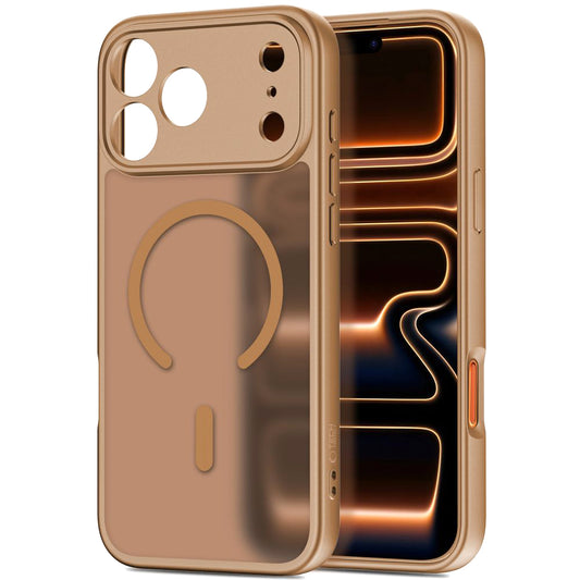 Pouzdro MagSafe pro Apple iPhone 17 Pro Max, Tech-Protect, BasicMag, Matně hnědá