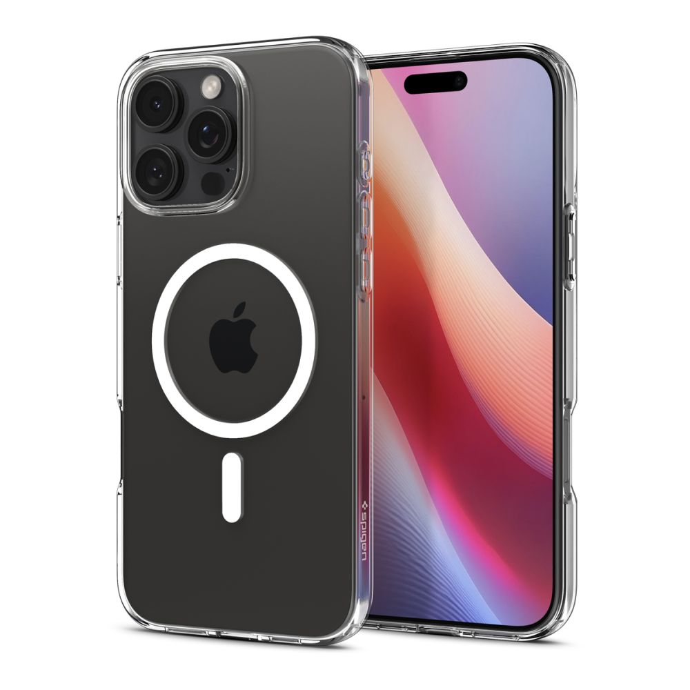 Pouzdro MagSafe pro Apple iPhone 16 Pro Max, Spigen, Liquid Crystal, průhledné ACS08387