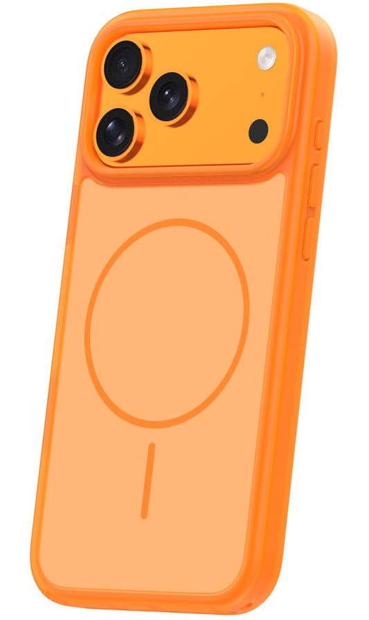 MagSafe pouzdro pro Apple iPhone 18 Pro / 17 Pro, OEM, Frame Thin Mag, Oranžové