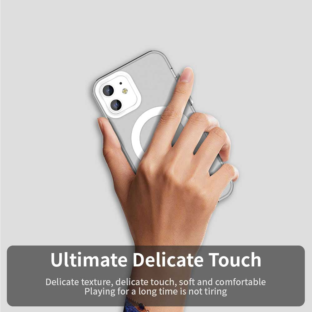 Pouzdro MagSafe pro Apple iPhone 12 / 12 Pro, Techsuit, CandyCase, Bílá