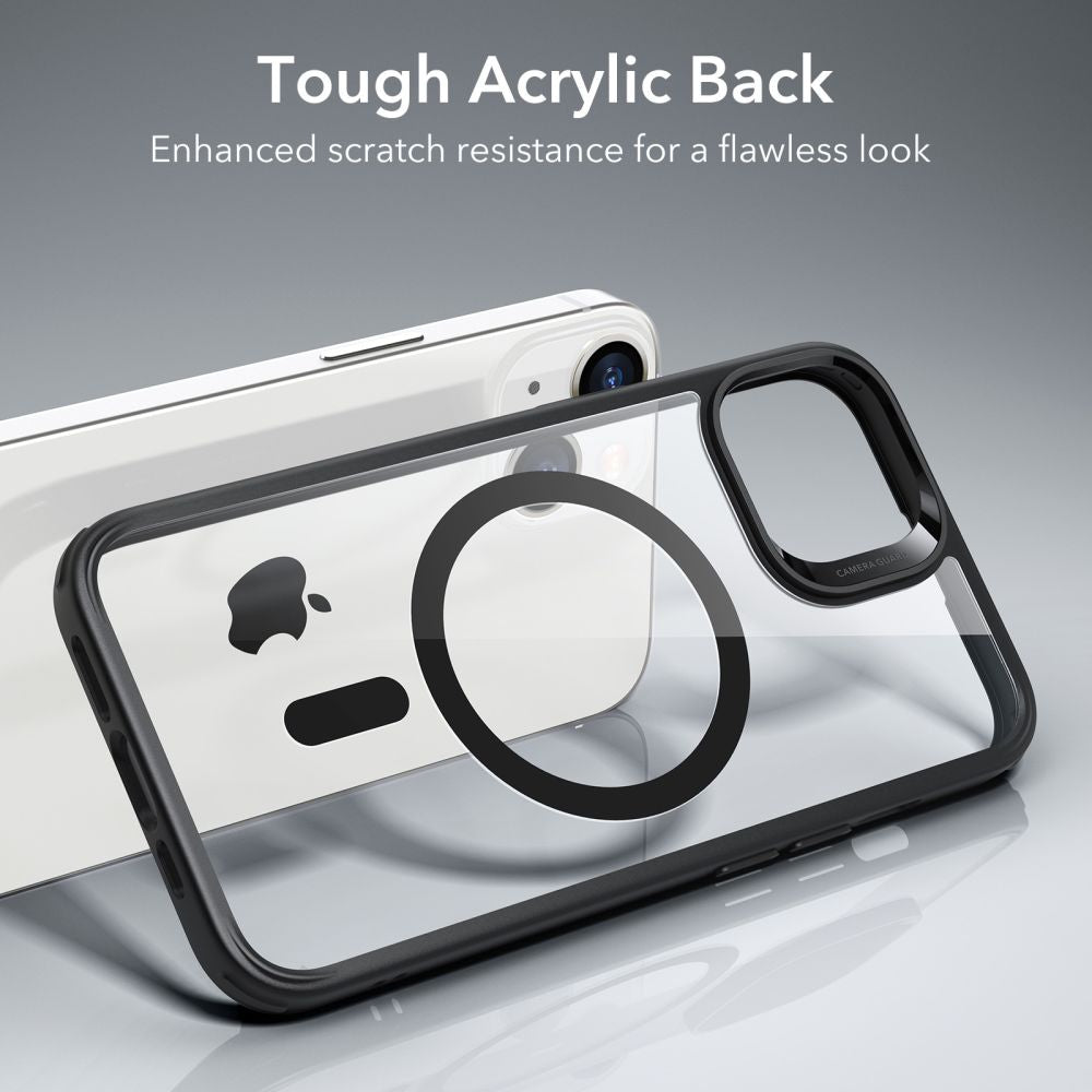 Pouzdro MagSafe pro Apple iPhone 14 / 13, ESR, Classic Hybrid, Černé Průhledné