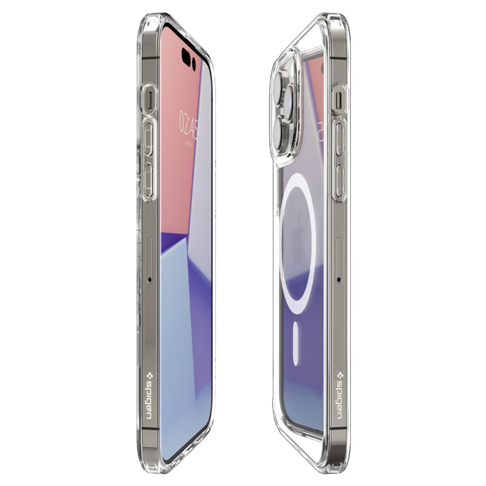 Pouzdro MagSafe pro Apple iPhone 14 Pro, Spigen, Ultra Hybrid, Bílá