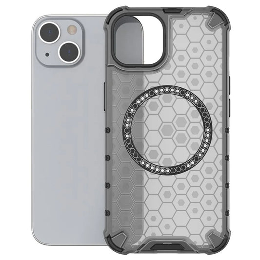 MagSafe pouzdro pro Apple iPhone 14, Techsuit, HoneyComb Shield, černé
