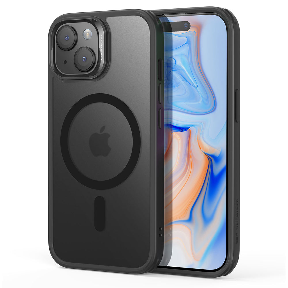 Pouzdro MagSafe pro Apple iPhone 15, ESR, Classic Hybrid, Saténově černé