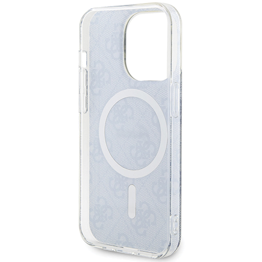 Pouzdro MagSafe pro Apple iPhone 15, Guess, IML 4G, Modrá