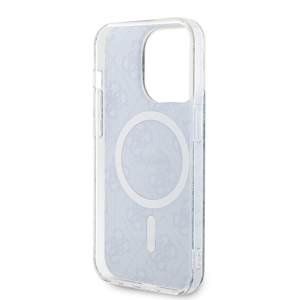 Pouzdro MagSafe pro Apple iPhone 15 Pro, Guess, IML 4G, Modrá