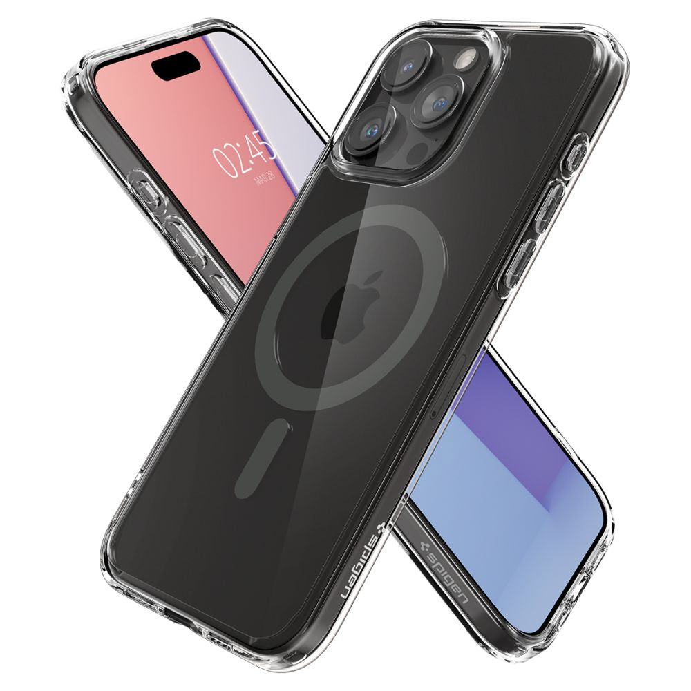 Pouzdro MagSafe pro Apple iPhone 15 Pro Max, Spigen, Ultra Hybrid, Černé ACS06577