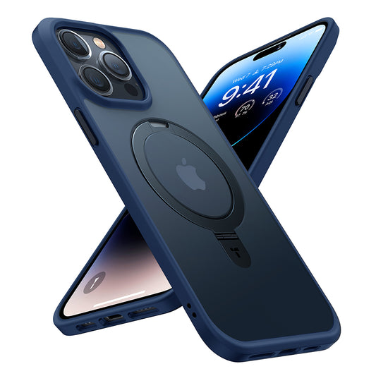 Pouzdro MagSafe pro Apple iPhone 15 Pro Max, Torras, Ostand, Námořnická modř