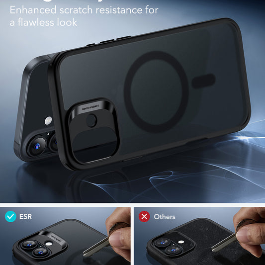 Pouzdro MagSafe pro Apple iPhone 16, ESR, Classic Hybrid, Saténově černé