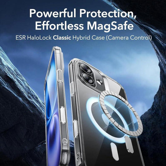 Pouzdro MagSafe pro Apple iPhone 16, ESR, Classic Hybrid Slide, Průhledné