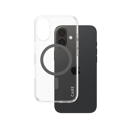 Pouzdro MagSafe pro Apple iPhone 16, PanzerGlass, Care Urban Combat, Černá průhlednost
