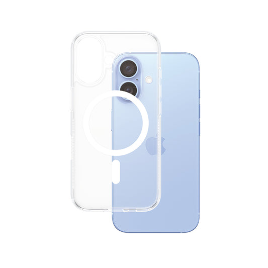 Pouzdro MagSafe pro Apple iPhone 16, PanzerGlass, HardCase, Bílá Transparentní