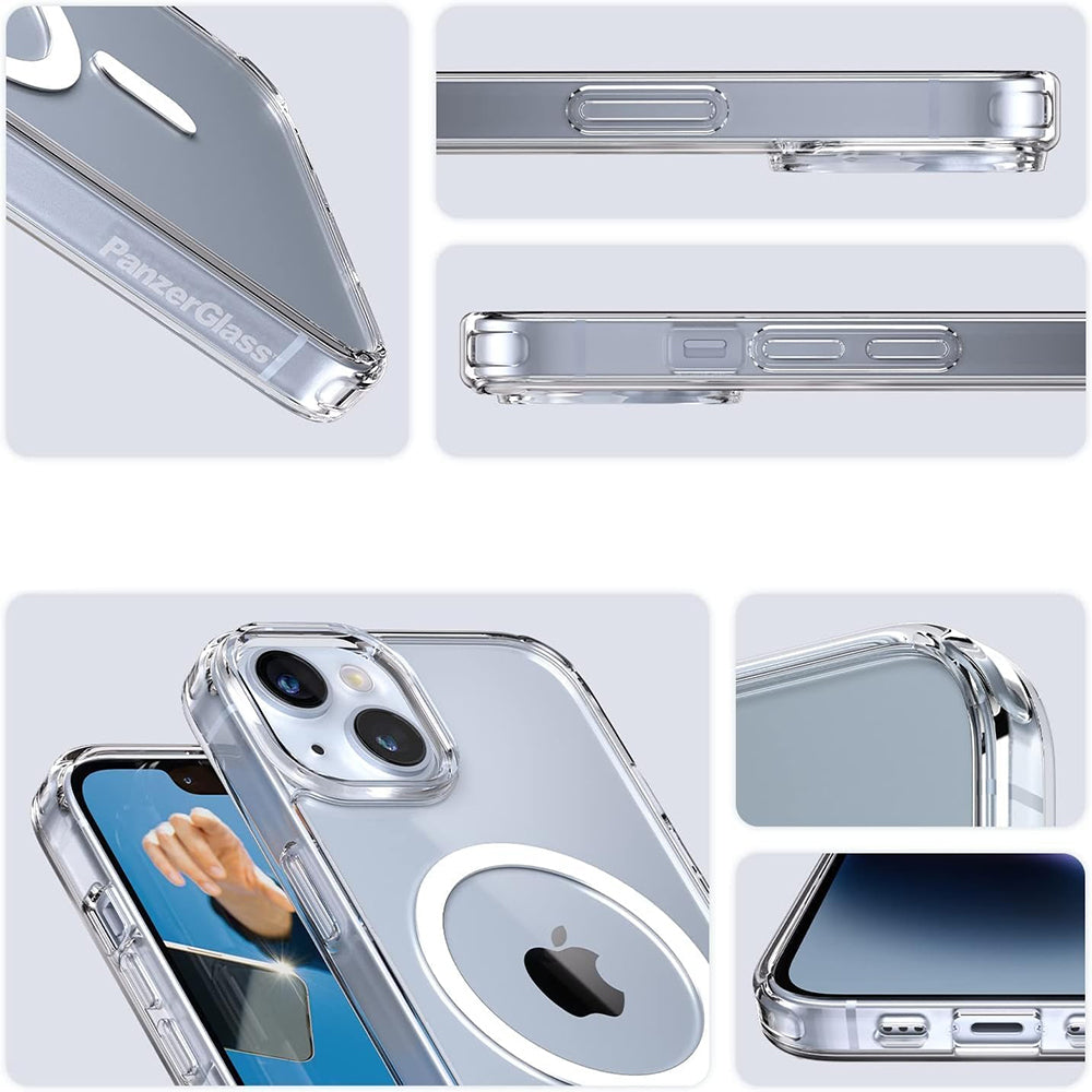Pouzdro MagSafe pro Apple iPhone 16, PanzerGlass, HardCase, Bílá Transparentní