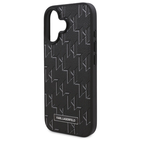 Pouzdro MagSafe pro Apple iPhone 16 Plus, Karl Lagerfeld, Hot Stamp, Černá
