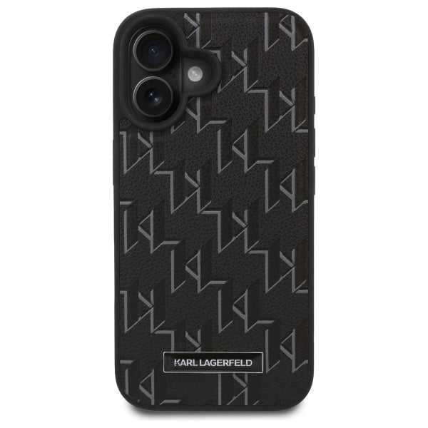 Pouzdro MagSafe pro Apple iPhone 16 Plus, Karl Lagerfeld, Hot Stamp, Černá
