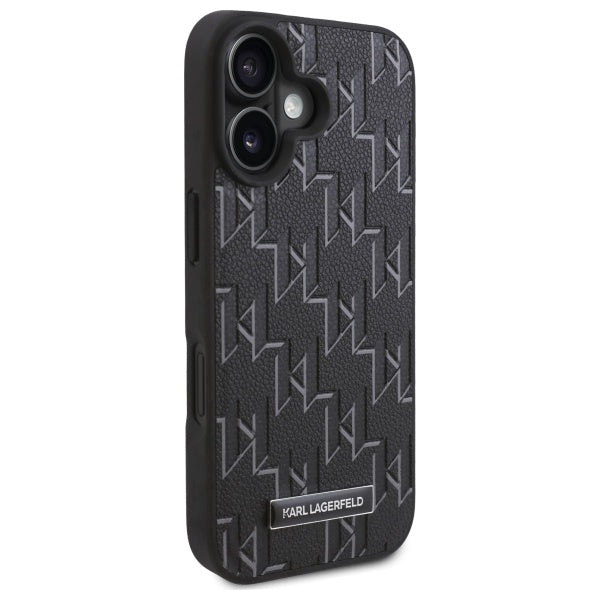 Pouzdro MagSafe pro Apple iPhone 16 Plus, Karl Lagerfeld, Hot Stamp, Černá