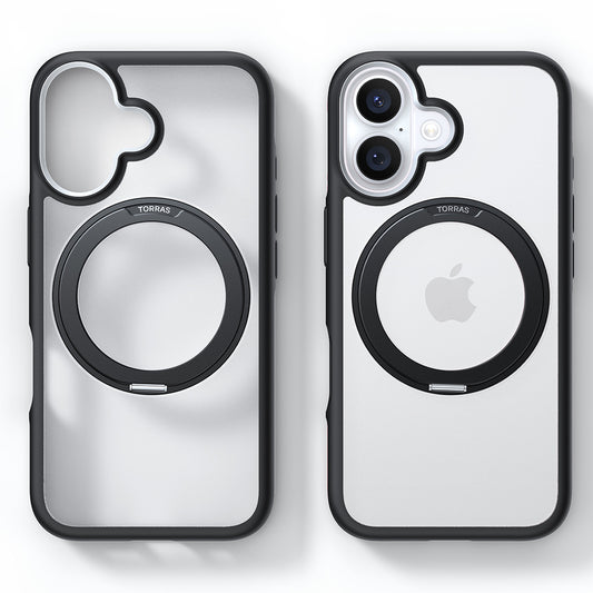 Pouzdro MagSafe pro Apple iPhone 16 Plus, Torras, Ostand R Fusion, Černá