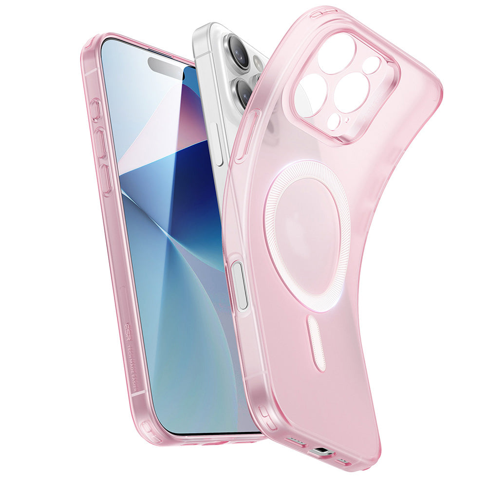 Pouzdro MagSafe pro Apple iPhone 16 Pro, ESR, Zero, Saténově růžové