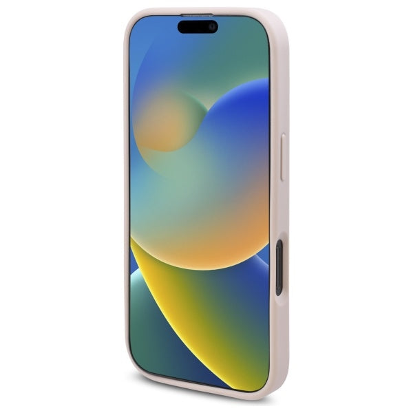 Pouzdro MagSafe pro Apple iPhone 16 Pro, Guess, 4G Flowers Print, Růžové