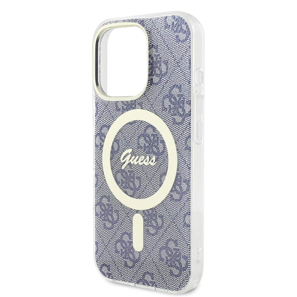 Pouzdro MagSafe pro Apple iPhone 16 Pro, Guess, IML 4G, Modrá