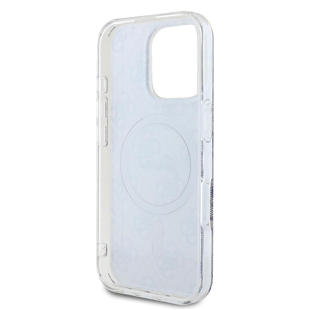 Pouzdro MagSafe pro Apple iPhone 16 Pro, Guess, IML 4G, Modrá