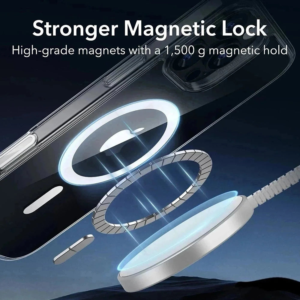 Pouzdro MagSafe pro Apple iPhone 16 Pro Max, ESR, Classic Hybrid Slide, Průhledné