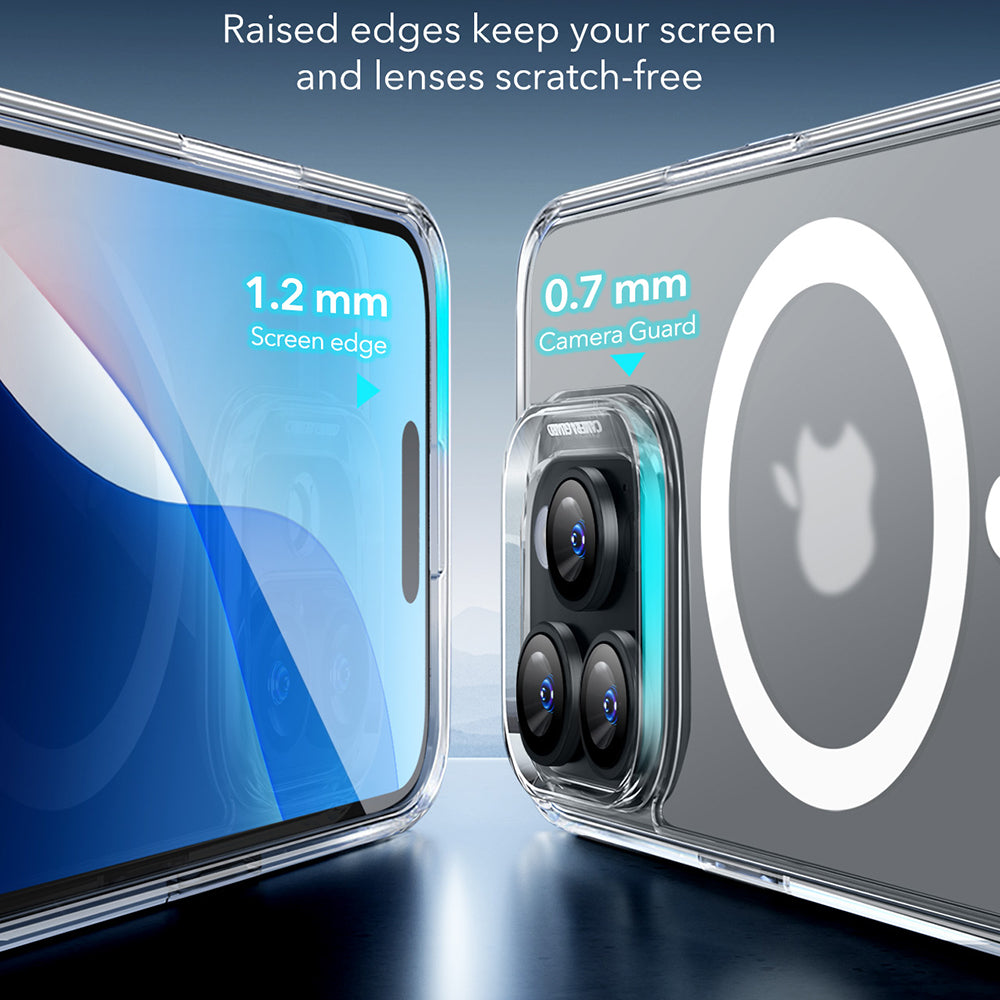 MagSafe Case for Apple iPhone 16 Pro Max, ESR, Classic Hybrid, Satin Transparent