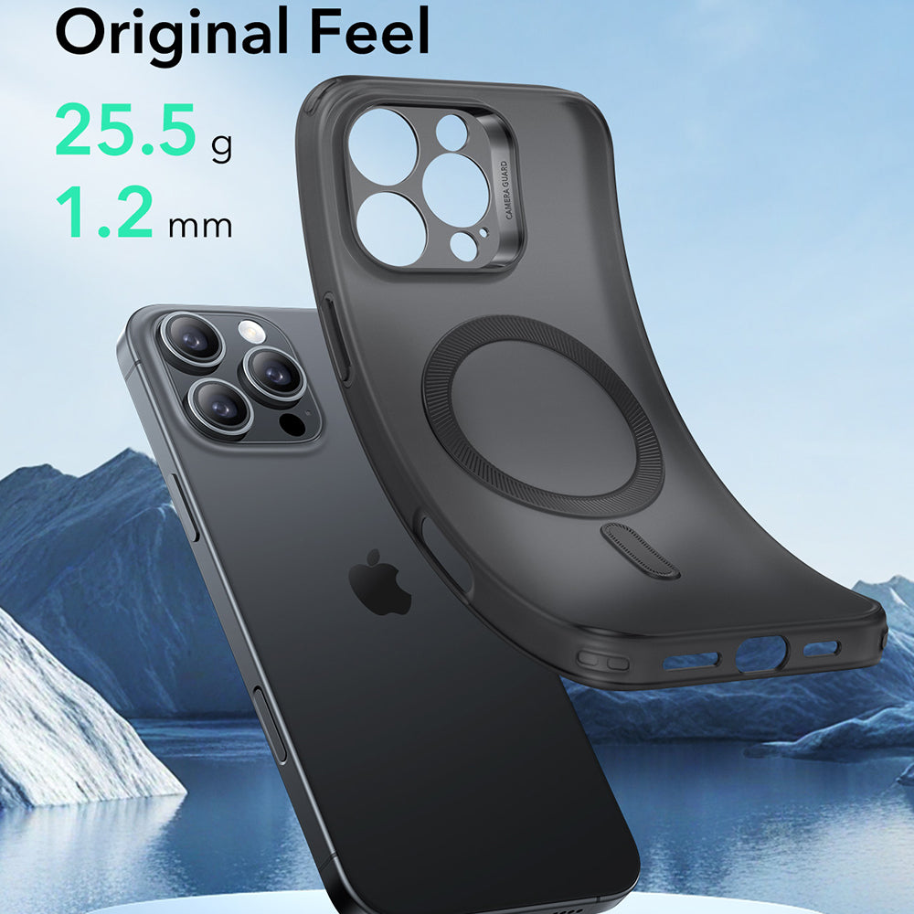 Pouzdro MagSafe pro Apple iPhone 16 Pro Max, ESR, Zero, Saténově černé