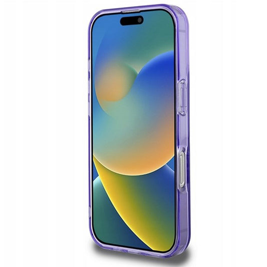 Pouzdro MagSafe pro Apple iPhone 16 Pro Max, Guess, IML Flowers Wreath, Fialová