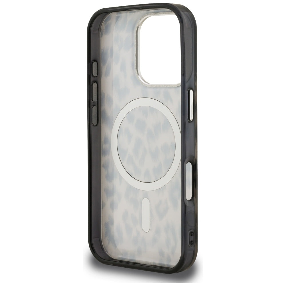 Pouzdro MagSafe pro Apple iPhone 16 Pro Max, Karl Lagerfeld, IML Leopard Pattern, Hnědá