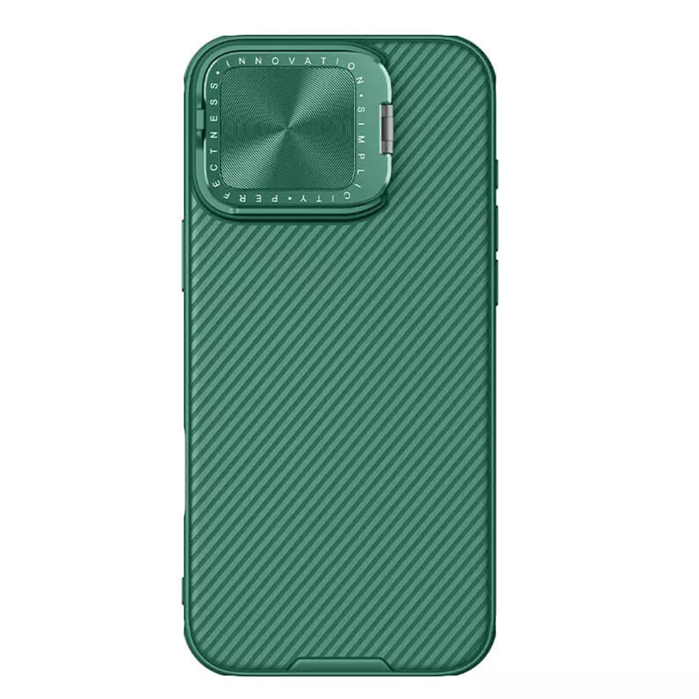 MagSafe pouzdro pro Apple iPhone 16 Pro Max, Nillkin, CamShield Prop, Zelené