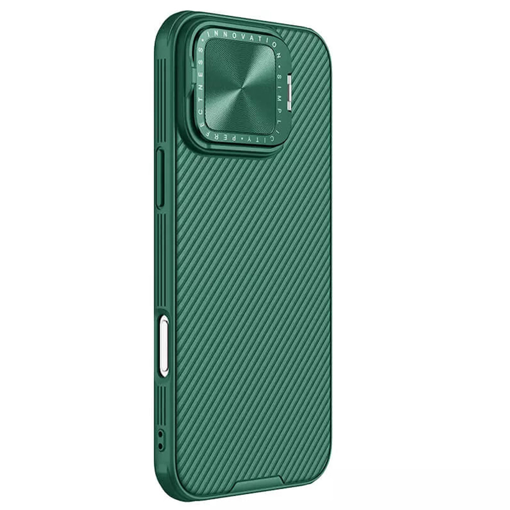 MagSafe pouzdro pro Apple iPhone 16 Pro Max, Nillkin, CamShield Prop, Zelené