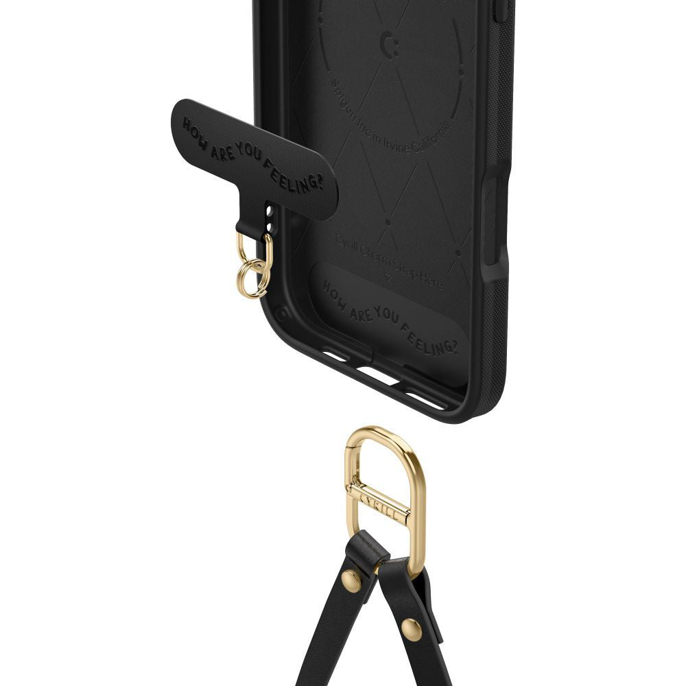 Pouzdro MagSafe pro Apple iPhone 16 Pro Max, Spigen, Cyrill Kajuk Classic Charm, Černá