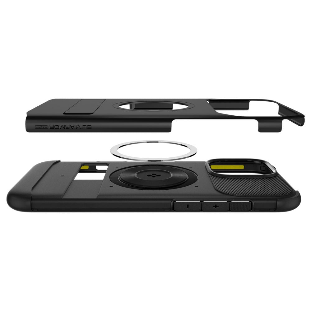 Pouzdro MagSafe pro Apple iPhone 16 Pro Max, Spigen, Slim Armor, Černé