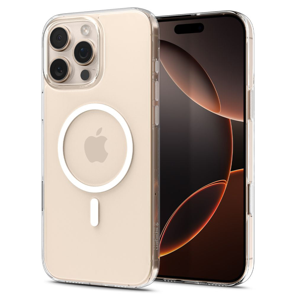 Pouzdro MagSafe pro Apple iPhone 16 Pro Max, Spigen, Thin Fit, Bílá ACS09315