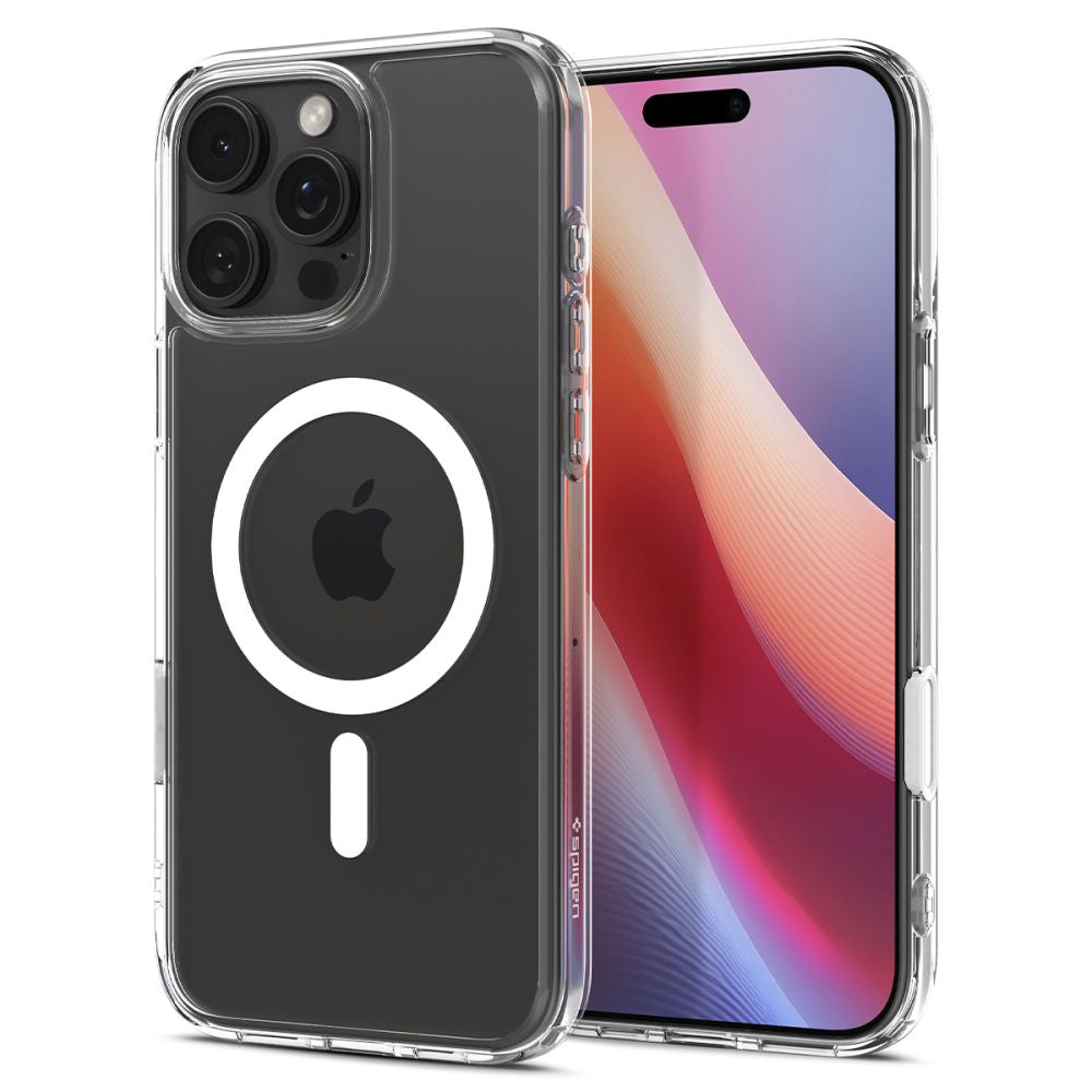 Pouzdro MagSafe pro Apple iPhone 16 Pro Max, Spigen, Ultra Hybrid T, Bílá ACS08505