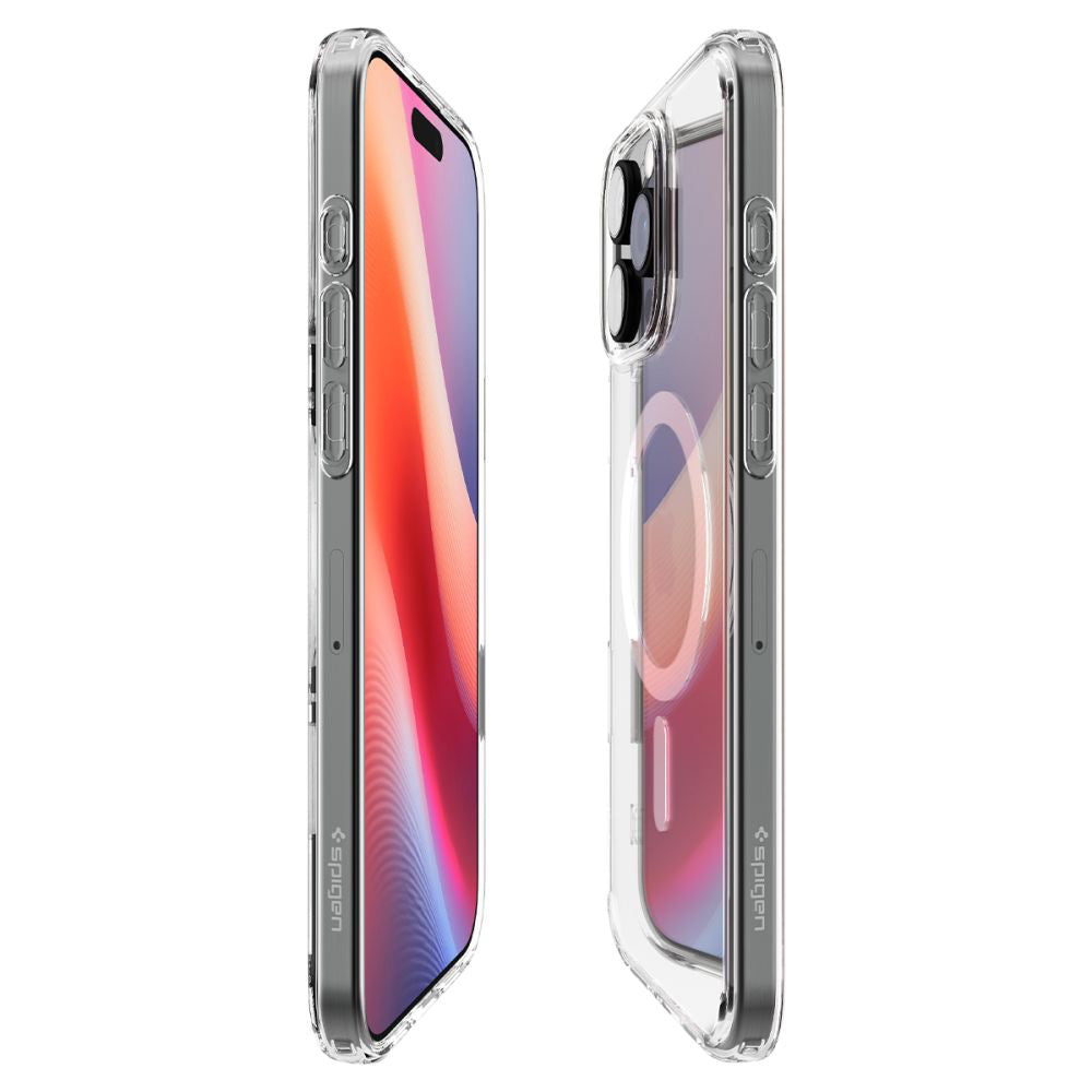 Pouzdro MagSafe pro Apple iPhone 16 Pro Max, Spigen, Ultra Hybrid T, Bílá ACS08505