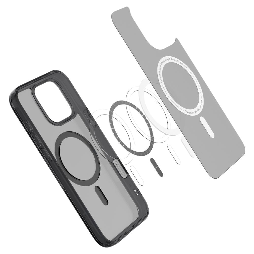 Pouzdro MagSafe pro Apple iPhone 16 Pro Max, Spigen, Ultra Hybrid T, Saténově černé ACS08507
