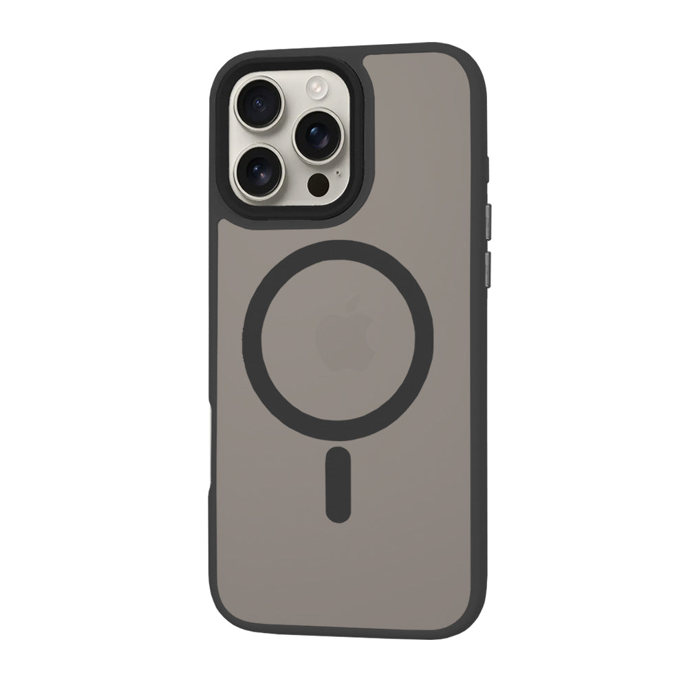Pouzdro MagSafe pro Apple iPhone 16 Pro Max, Techsuit, HaloFrost, Černá