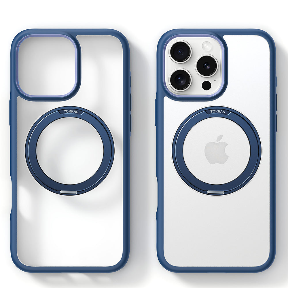 Pouzdro MagSafe pro Apple iPhone 16 Pro Max, Torras, Ostand R Fusion, Námořnická modř