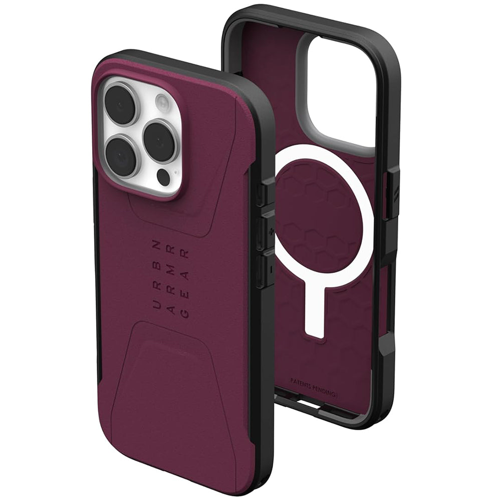 MagSafe pouzdro pro Apple iPhone 16 Pro Max, Urban Armor Gear, Civilian, vínová