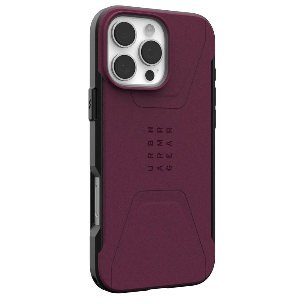 MagSafe pouzdro pro Apple iPhone 16 Pro Max, Urban Armor Gear, Civilian, vínová