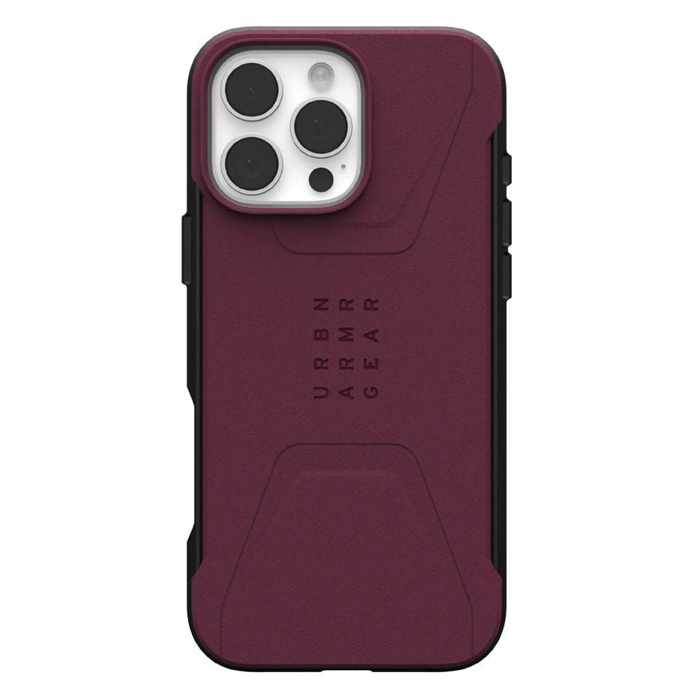 MagSafe pouzdro pro Apple iPhone 16 Pro Max, Urban Armor Gear, Civilian, vínová