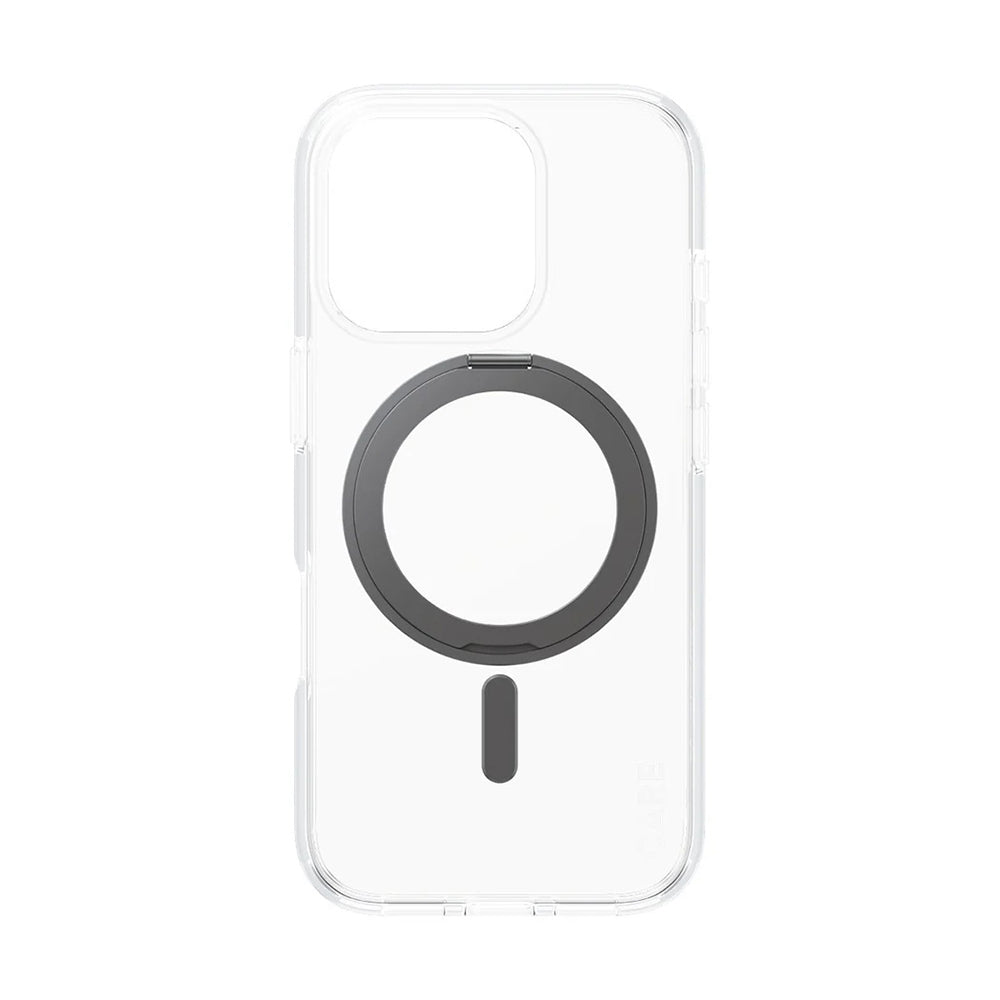 Pouzdro MagSafe pro Apple iPhone 16 Pro, PanzerGlass, s funkcí stojánku, černě průhledné