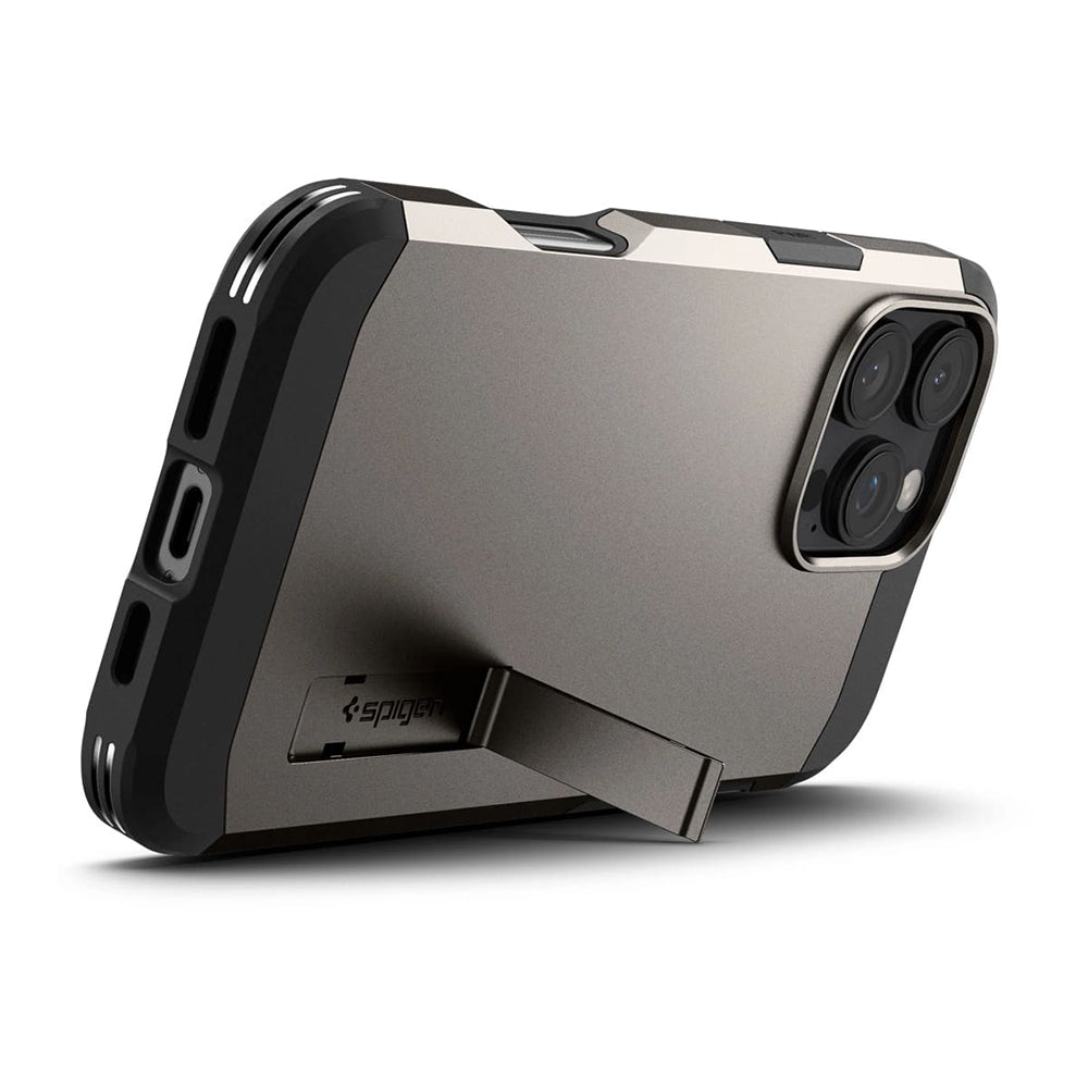 Pouzdro MagSafe pro Apple iPhone 16 Pro, Spigen, Tough Armor, Šedé ACS08145