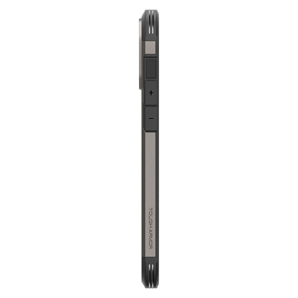 Pouzdro MagSafe pro Apple iPhone 16 Pro, Spigen, Tough Armor, Šedé ACS08145