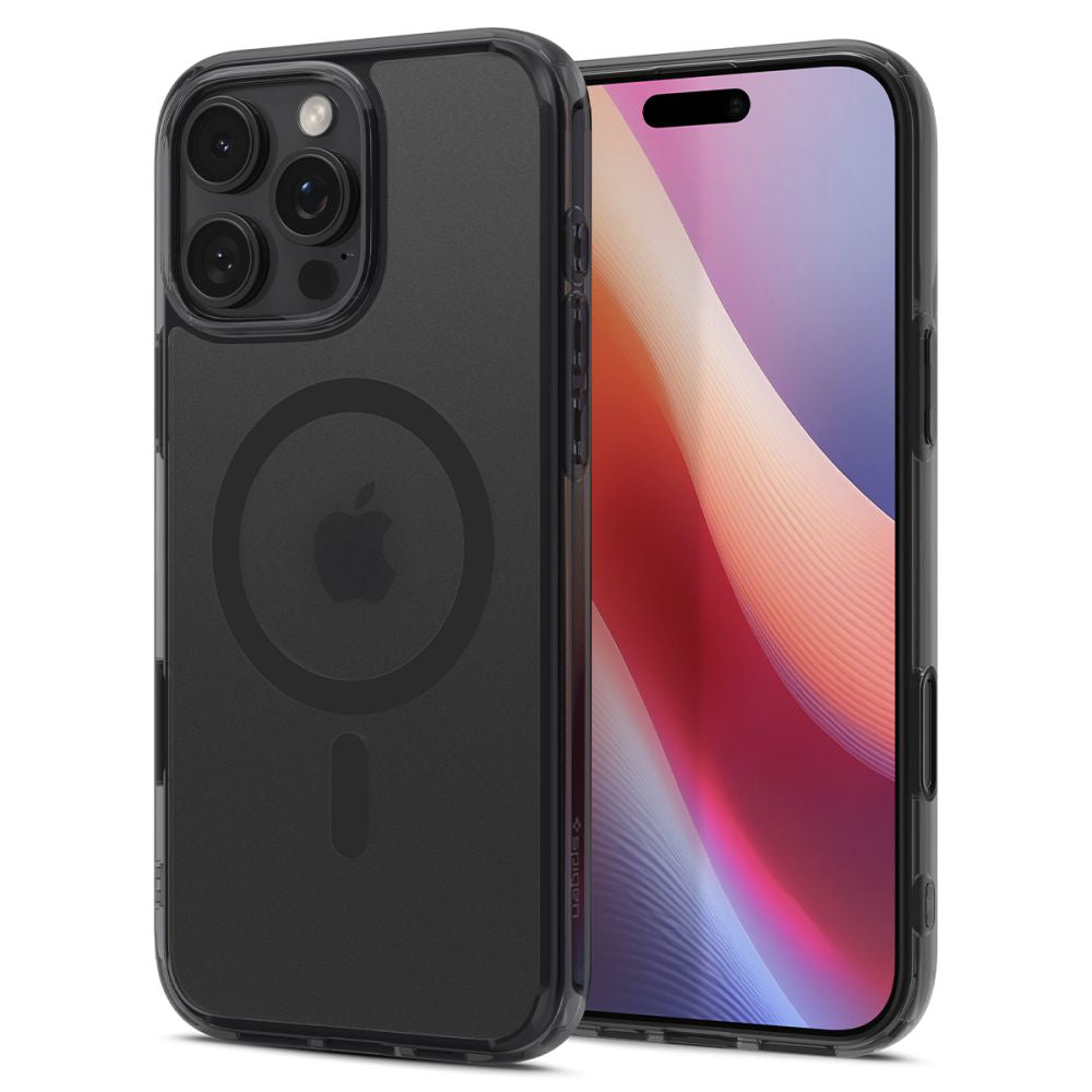 Pouzdro MagSafe pro Apple iPhone 16 Pro, Spigen, Ultra Hybrid T, Saténově černé ACS08514
