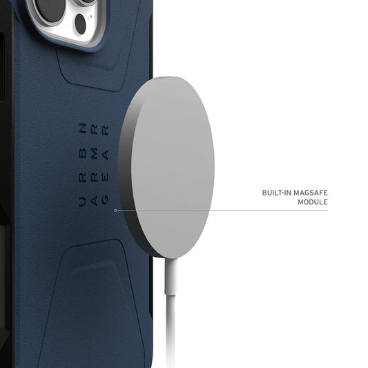 MagSafe pouzdro pro Apple iPhone 16 Pro, Urban Armor Gear, Civilian, Tmavě modrá