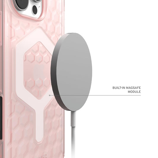 MagSafe pouzdro pro Apple iPhone 16 Pro, Urban Armor Gear, Essential Armor, růžové